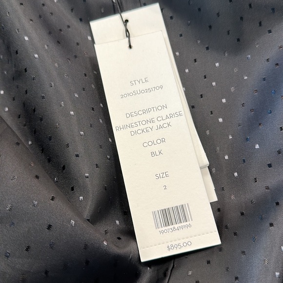 NWT Veronica Beard Rhinestone Clarise Dickey Jacket Sz 2 - Picture 6 of 9